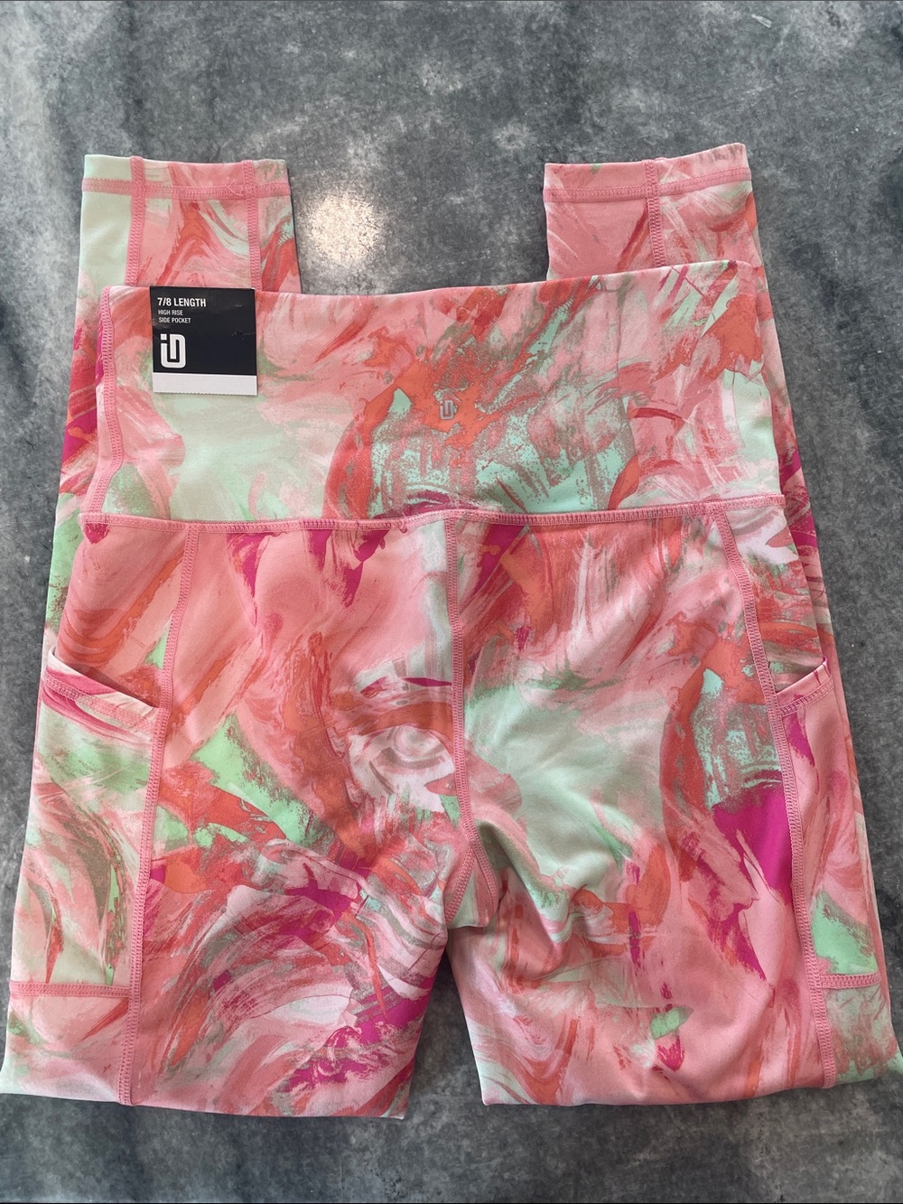 Ideology 7/8 HighRise Leggings- Pink Shock